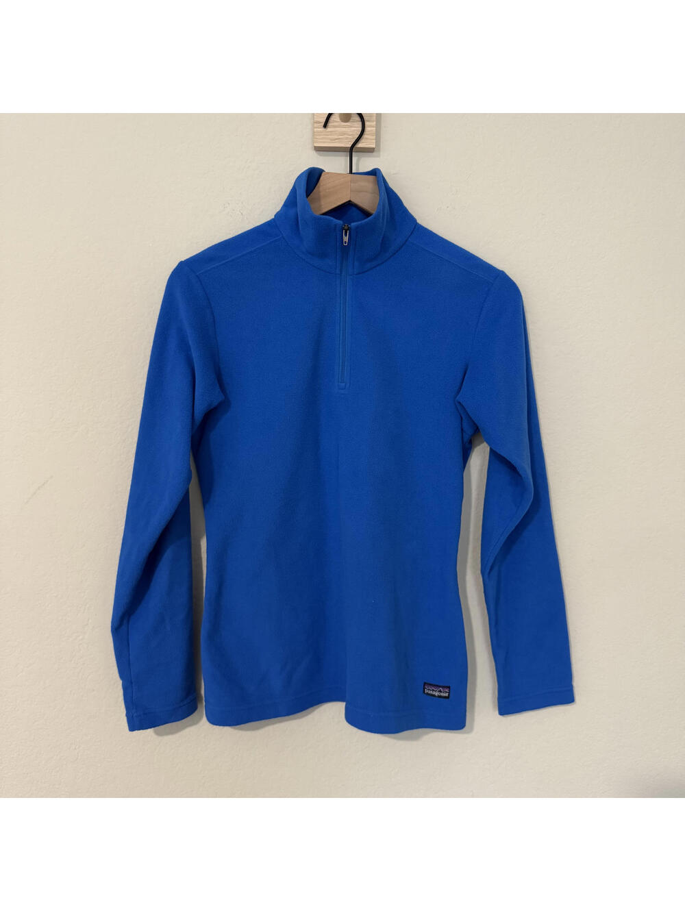 Patagonia Sweater Women's S Blue 1/4 Zip Fleece Pullover